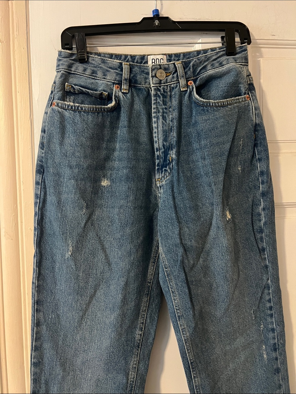 Urban Outfitters High-Rise Relaxed Jeans - Blue Denim